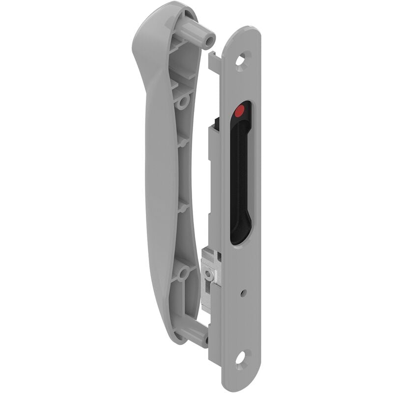 La Croisee Ds - Fermeture double à clé laqué gris alu RAL9006 DS6796-007