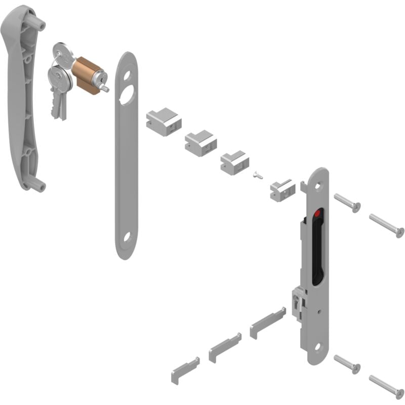 La Croisee Ds - Fermeture encastrée double silène rénovation Aluminium