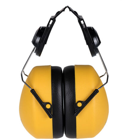 Portwest – Coquille pour casques adaptables – Réduction sonore – Compatible Expertbase et PW51 – Protection auditive jaune