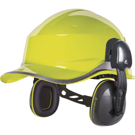 Coques anti-bruit 60750 avec adaptateur casque de chantier