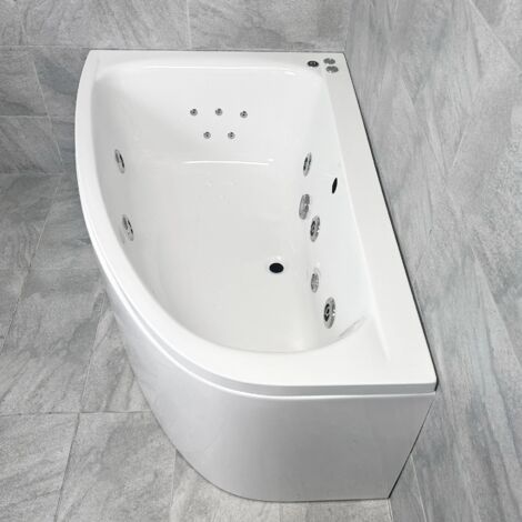 Indulgence Corner Soaker Tub – Deep Drop-In Acrylic Bathtub