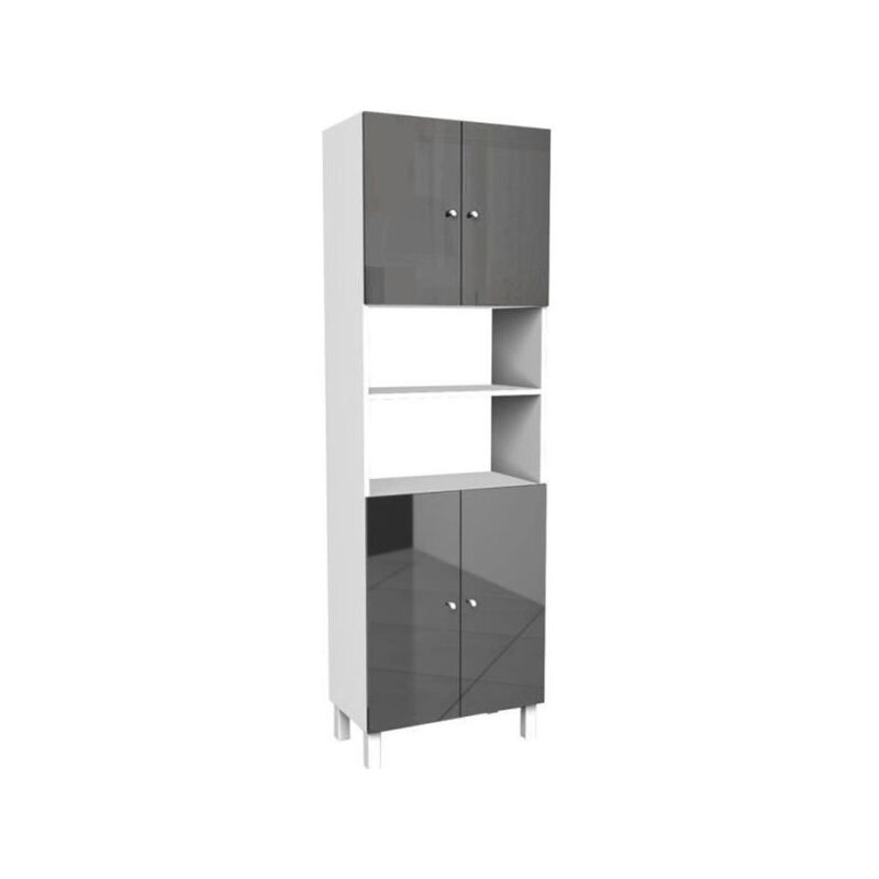 Corail Armoire de salle de bain l 60 cm - Gris laque