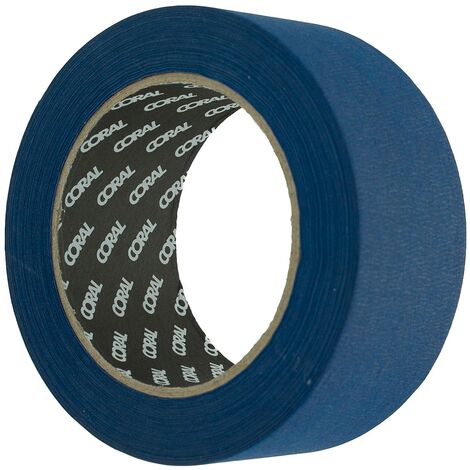 Coral 71503 Easy Mask - Nastro adesivo, colore: blu, per interni ed esterni, 5 cm, rotolo da 50 m