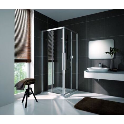 Coral corner shower sliding door two-part with fixed panel myDay
