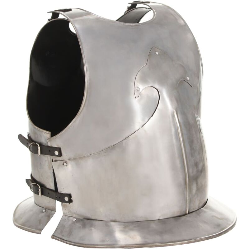 

vidaXL Réplica de coraza de armadura medieval LARP acero plateado