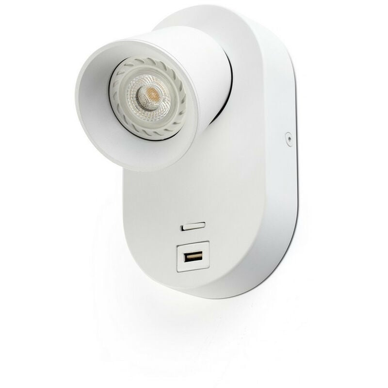 

Faro CORB - Foco de pared LED integrado, aplique blanco