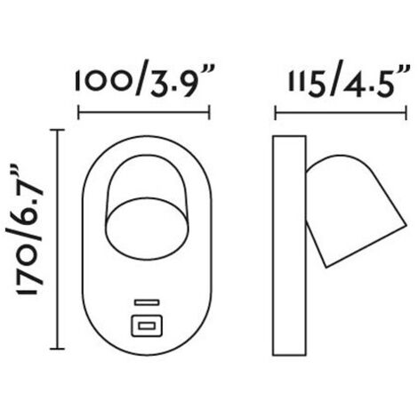 CORB USB A Aplique blanco