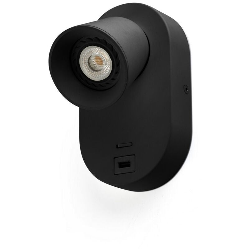 Faro corb - Integrierter led Wandscheinwerfer Wandleuchte Schwarz