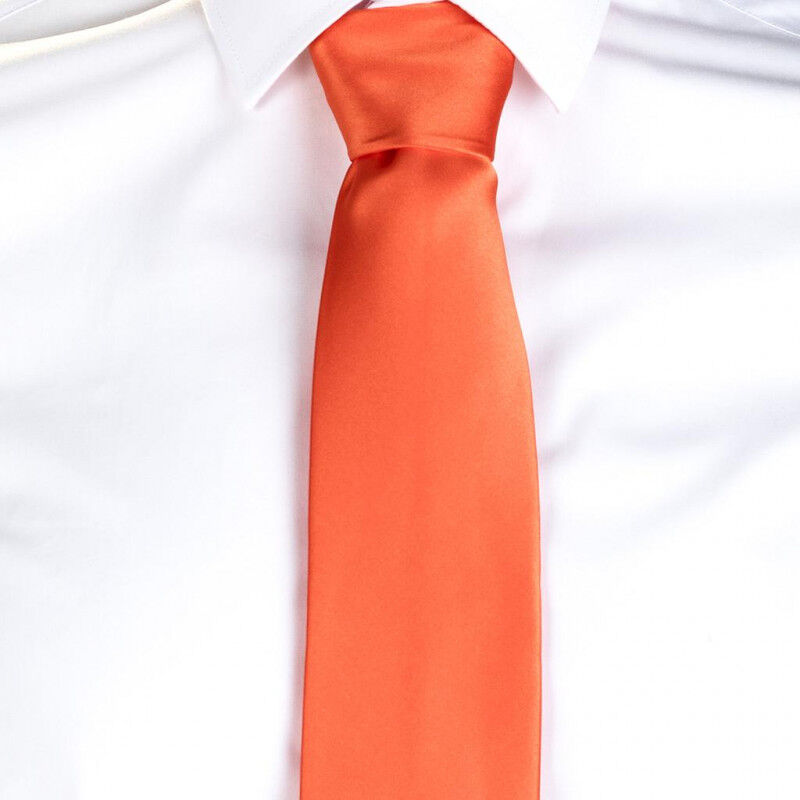 

Corbata unisex sin nudo GARY'S 100% Poliéster Raso | Naranja