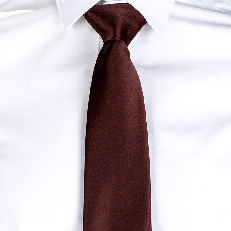 

Gary ´ S - Corbata unisex sin nudo GARY'S 100% Poliéster Raso | Marrón