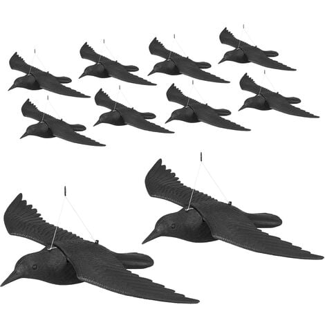 Corbeau en plastique anti-pigeons E3-06074 - Conforama