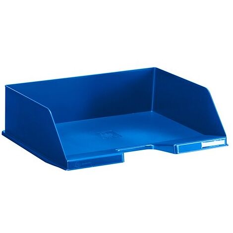 Corbeille à courrier à l’italienne maxi Exacompta bleu nuit - Lot de 4