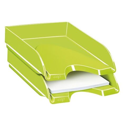 Corbeille à courrier Cep Gloss vert anis