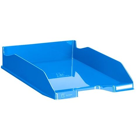 Corbeille à courrier Exacompta combo 2 Iderama bleu glacé - Lot de 6