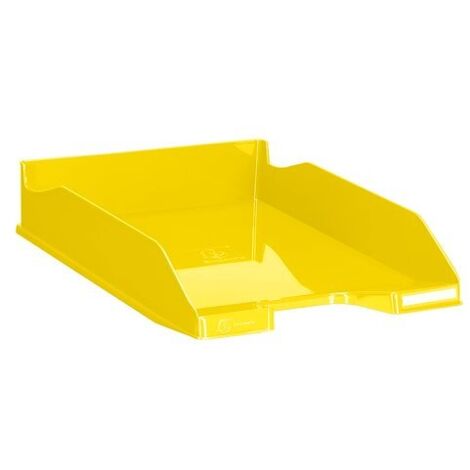 Corbeille à courrier Exacompta combo 2 Iderama jaune - Lot de 6