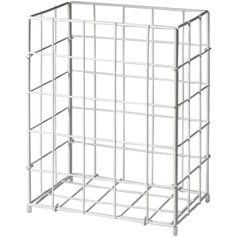 Corbeille à déchets grillagée en métal 60L – Dimensions H630xL410xP255mm – Pour salles de bain – 234013 – Elos - H630xL410xP255ca