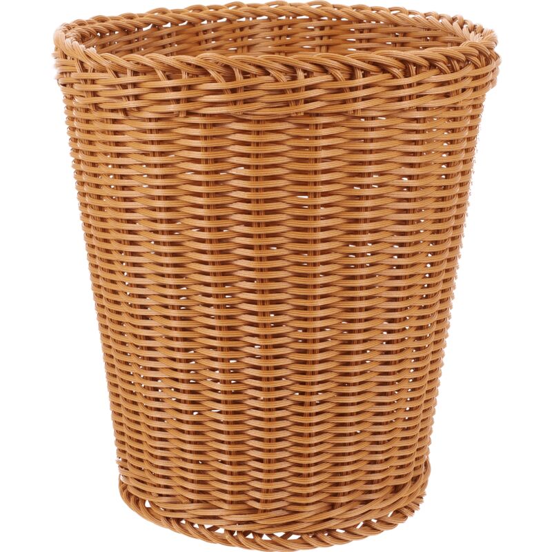 Corbeille à déchets tissée Corbeille à déchets de bureau Corbeille de style naturel Corbeille à déchets tissée pour la maison et le bureau