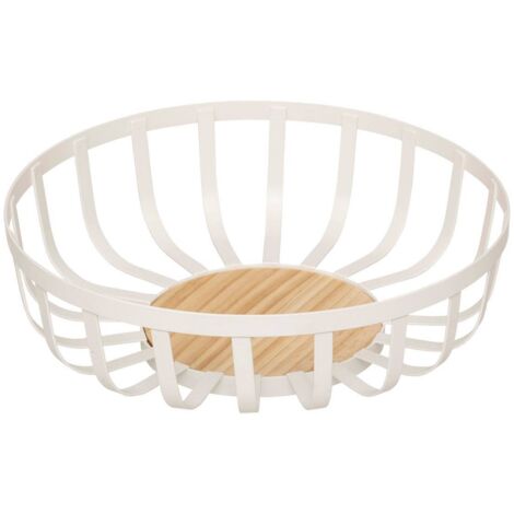 Corbeille à fruits balm l28cm blanc - 5five