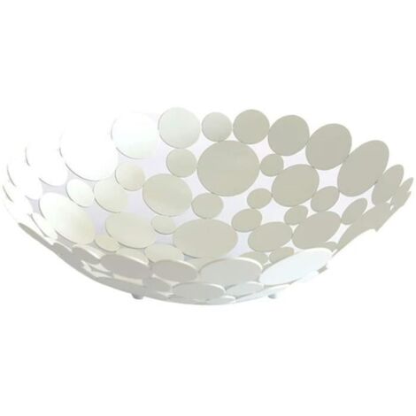 Corbeille à Fruits Design,Fruit Basket,Métal Fruit Bowl métal Panier,bol décoratif pour Porte-fruits Countertop légumes Pain Blanc