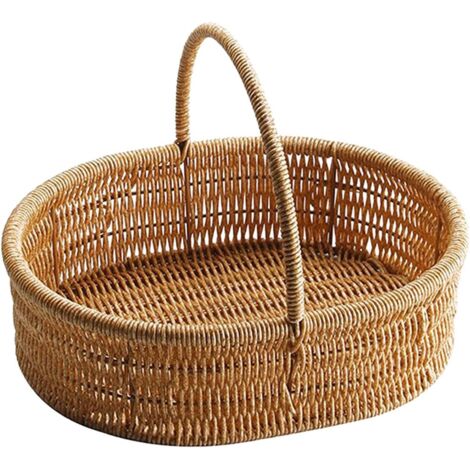 Corbeille à fruits tissée, panier à pain, porte-collation