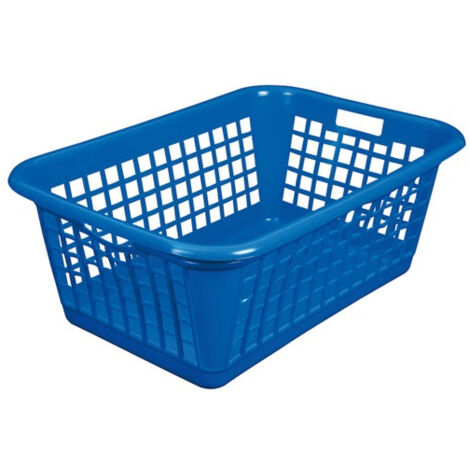 Corbeille à linge 60 L Bleue - ALUMINIUM ET PLASTIQ