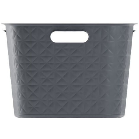 Corbeille a linge - Curver - Softex - 45 L - Gris