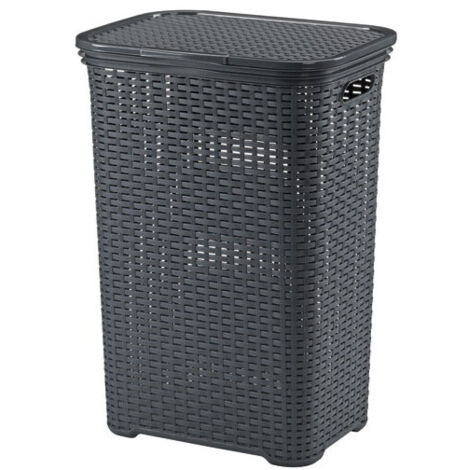 Corbeille à Linge Gris Anthracite - Brasilia - Kela