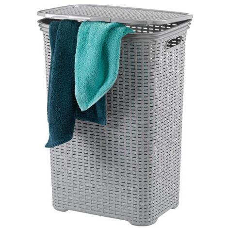 Corbeille à linge Gris Clair - Brasilia - KELA