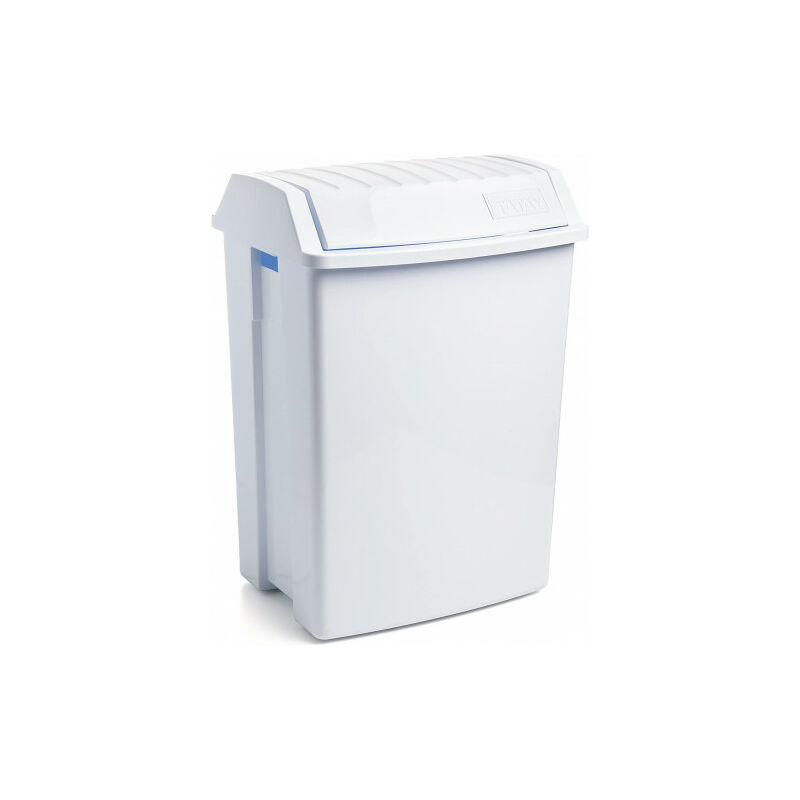 Poubelle blanche 49L Tatay