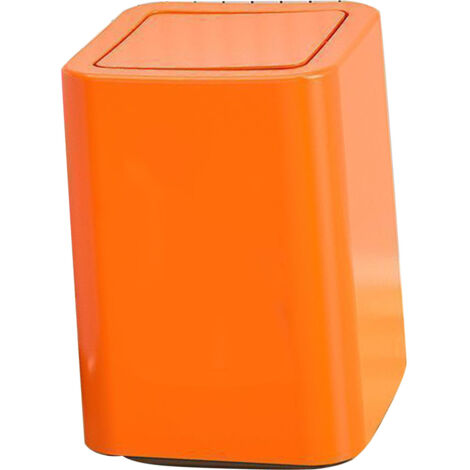Corbeille à Papier 9L avec Couvercle Oscillant - Design Cartoon et Décoratif - Corbeille de Bureau/Salle de Bain/Chambre - Matière Plastique Premium