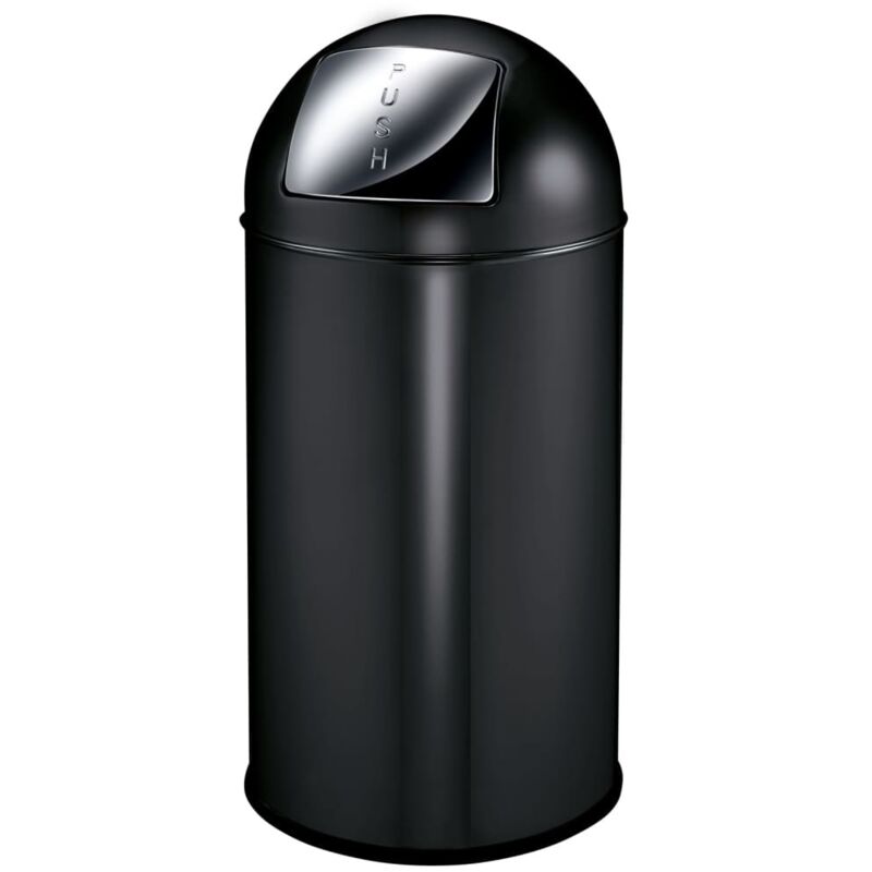 V-part - eko, Poubelle à poussoir, acier, capacité 40 l, h x ø 740 x