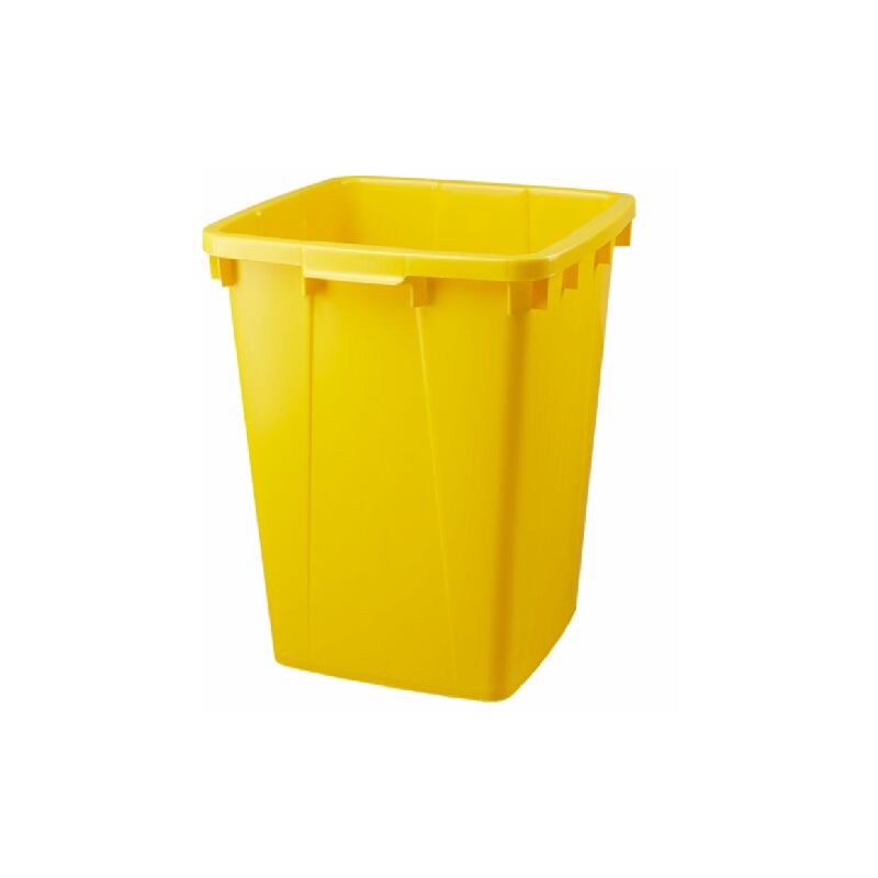 V-part - Poubelle de tri jaune rectangulaire 90 litres sans couvercle