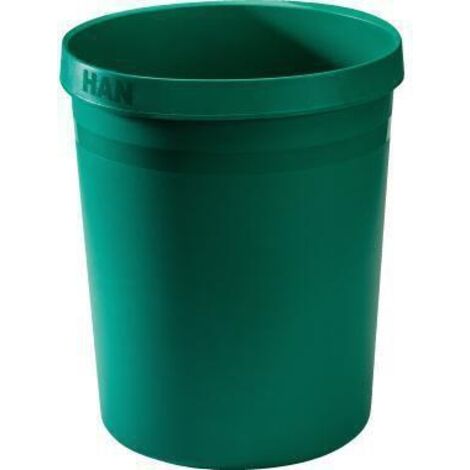 Corbeille à papier HAN GRIP KARMA 18198-05 18 l (Ø x H) 312 mm x 350 mm Plastique recyclé vert éco 1 pc(s) W676712