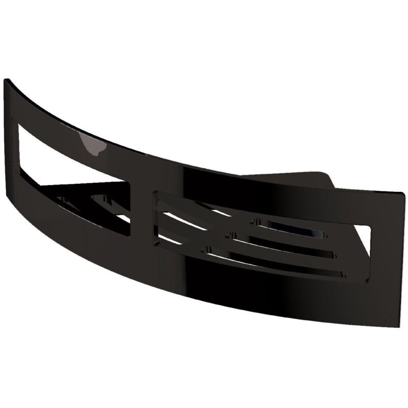 Corbeille à papier L.18 H.8 cm angulaire noir - Inda