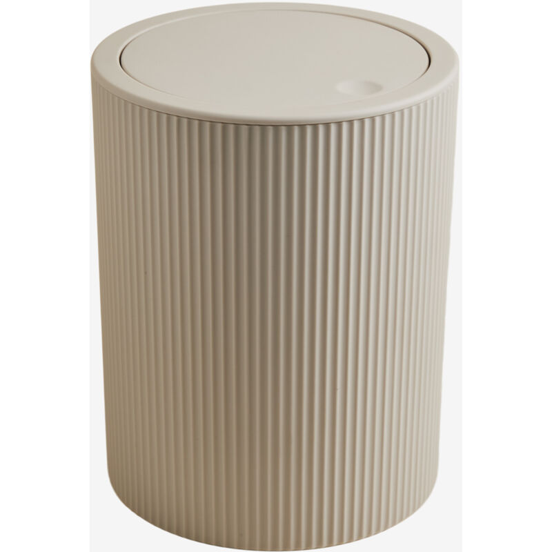 Sklum - Poubelle à couvercle en abs Ozene Blanc grisâtre