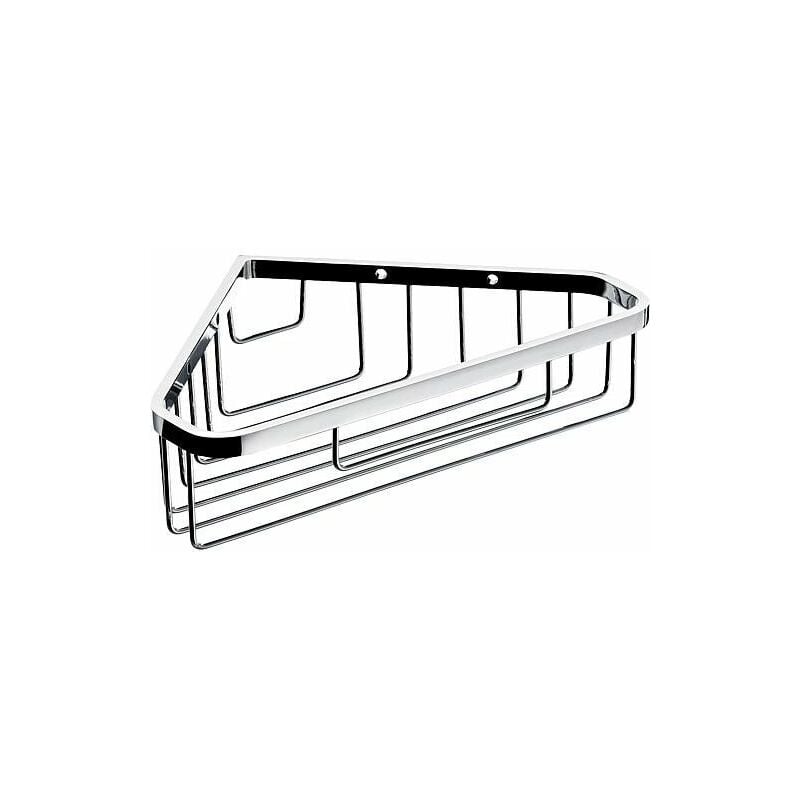 Corbeille d'angle pour éponge emco systeme 2 chromé, fixation murale
