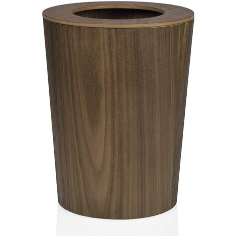 Corbeille de Bureau en Bois de Noyer