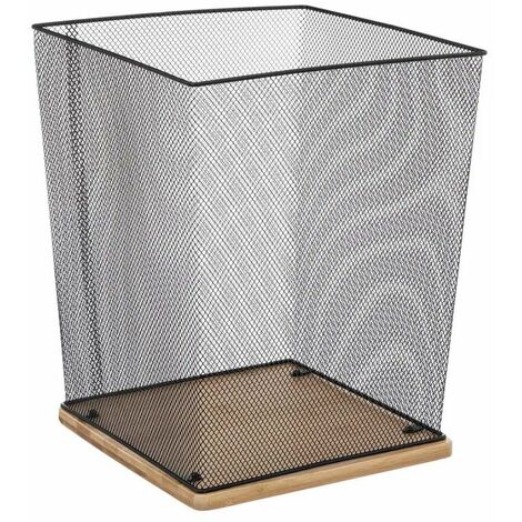 Corbeille de Bureau en Métal Havi 32cm Noir