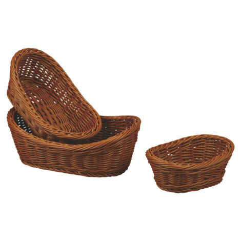 Corbeille de Table Ovale Foncée L 19 à 29 cm - Pujadas