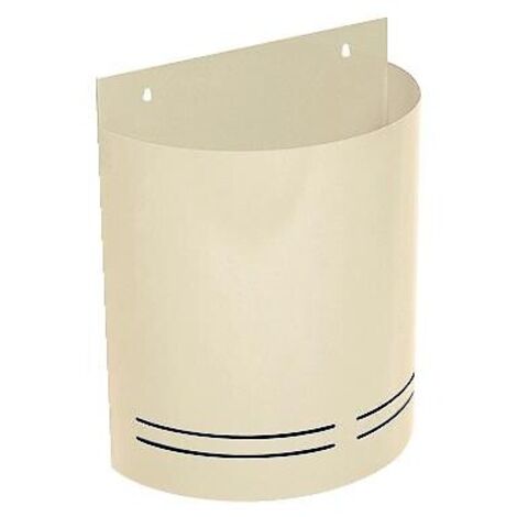 Corbeille demi-cylindrique à fixation murale - 20L - RAL 7016 Anthracite