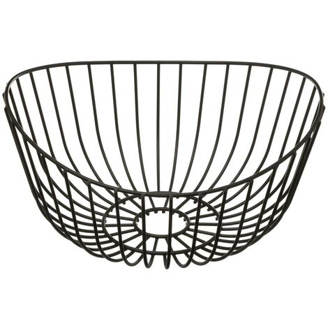 Corbeille en acier 27cm noir - 5five
