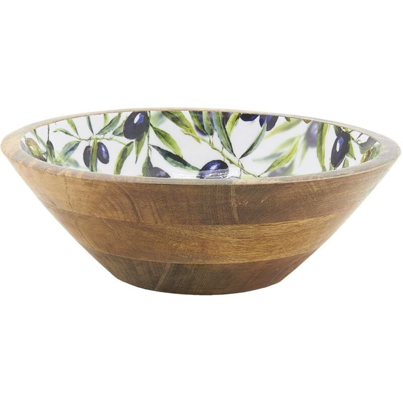 Corbeille en manguier et résine