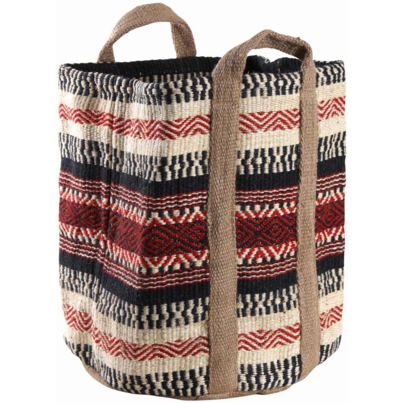 Corbeille en toile de jute épaisse Afriqua