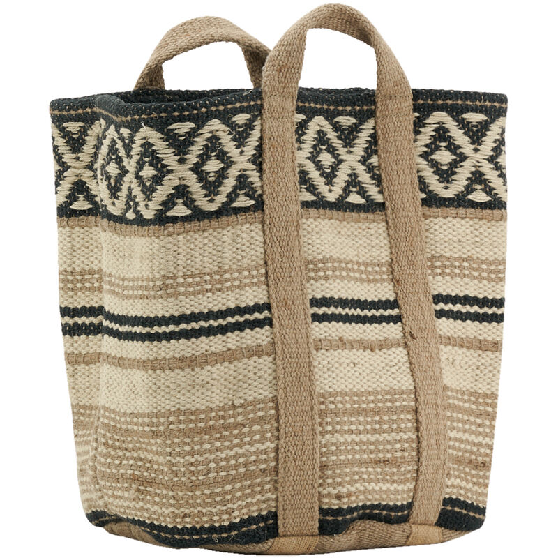 Corbeille en toile de jute épaisse Afriqua