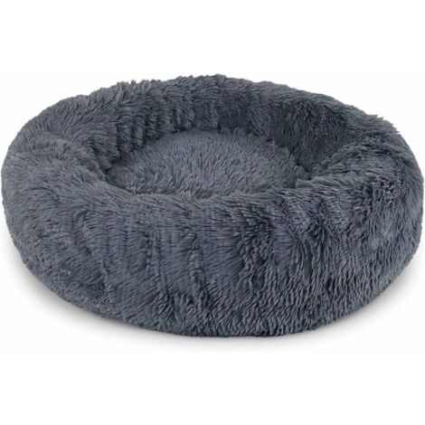 Corbeille et panier pour chien,Coussin pour Chien , Panier pour Chien Grande Taille Lavable, Lit pour Chien Apaisant XXL- 100 cm Ø Gris Foncé - RWCorbeille et panier pour chien