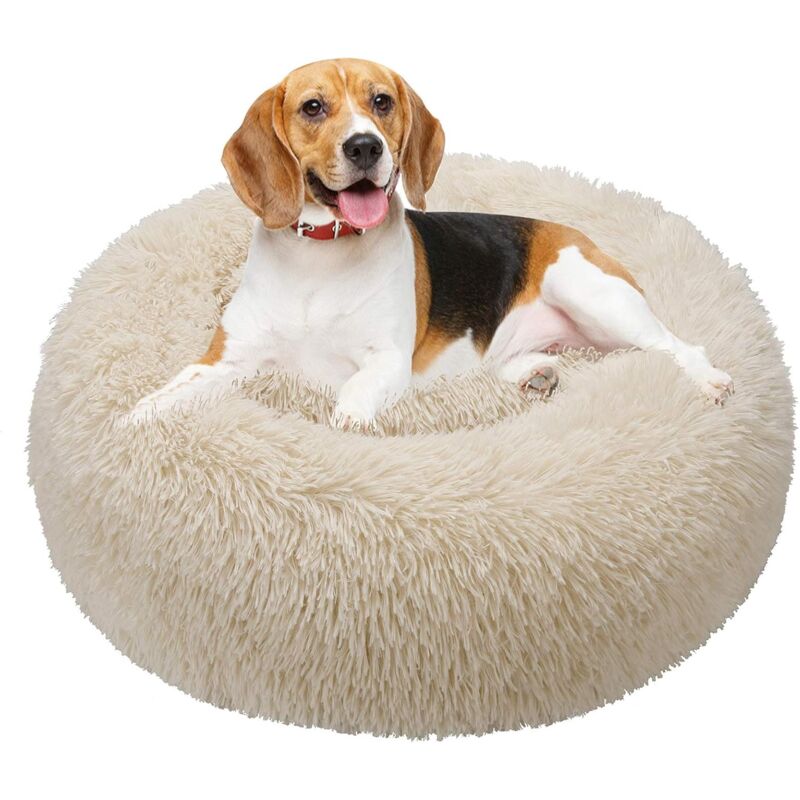 Corbeille et panier pour chien Panier Rond Chien Coussin Chat Panier Donut, Panier Chien Lit pour Chat Chien Extra-Doux Confortable et Mignon,