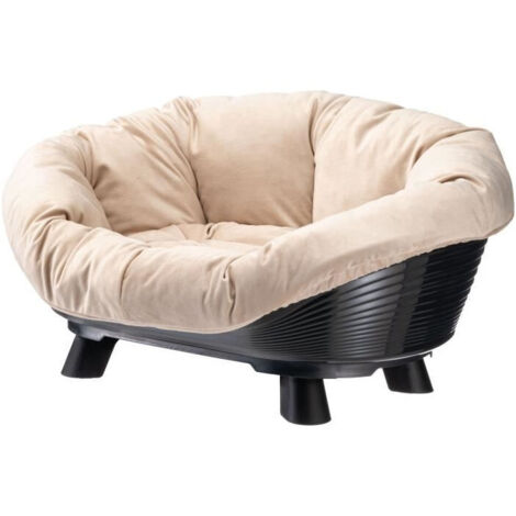 Corbeille - FERPLAST - SOFA THRONE 4 - Avec coussin - Noir