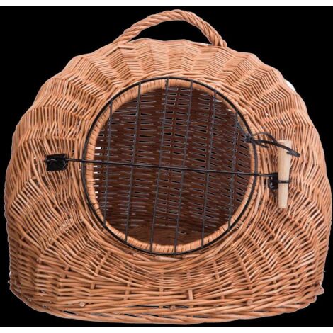 Corbeille igloo avec grille 50 × 46 × 36 cm, brun