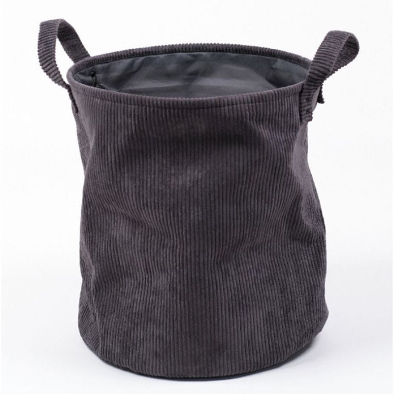 Today - Corbeille à linge cosy en velours côtelé