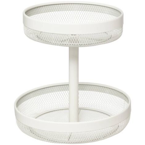 Corbeille mayaj 2 niveaux en métal beige - 5five